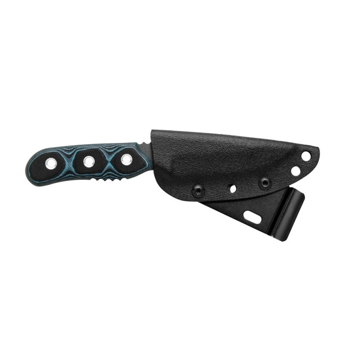 TOPS Knives TOPS Blue Otter Fixed Blade Knife, Tactical Grey Blade 4 TOPS Knives TOPS Blue Otter Fixed Blade Knife, Tactical Grey Blade - Image 2