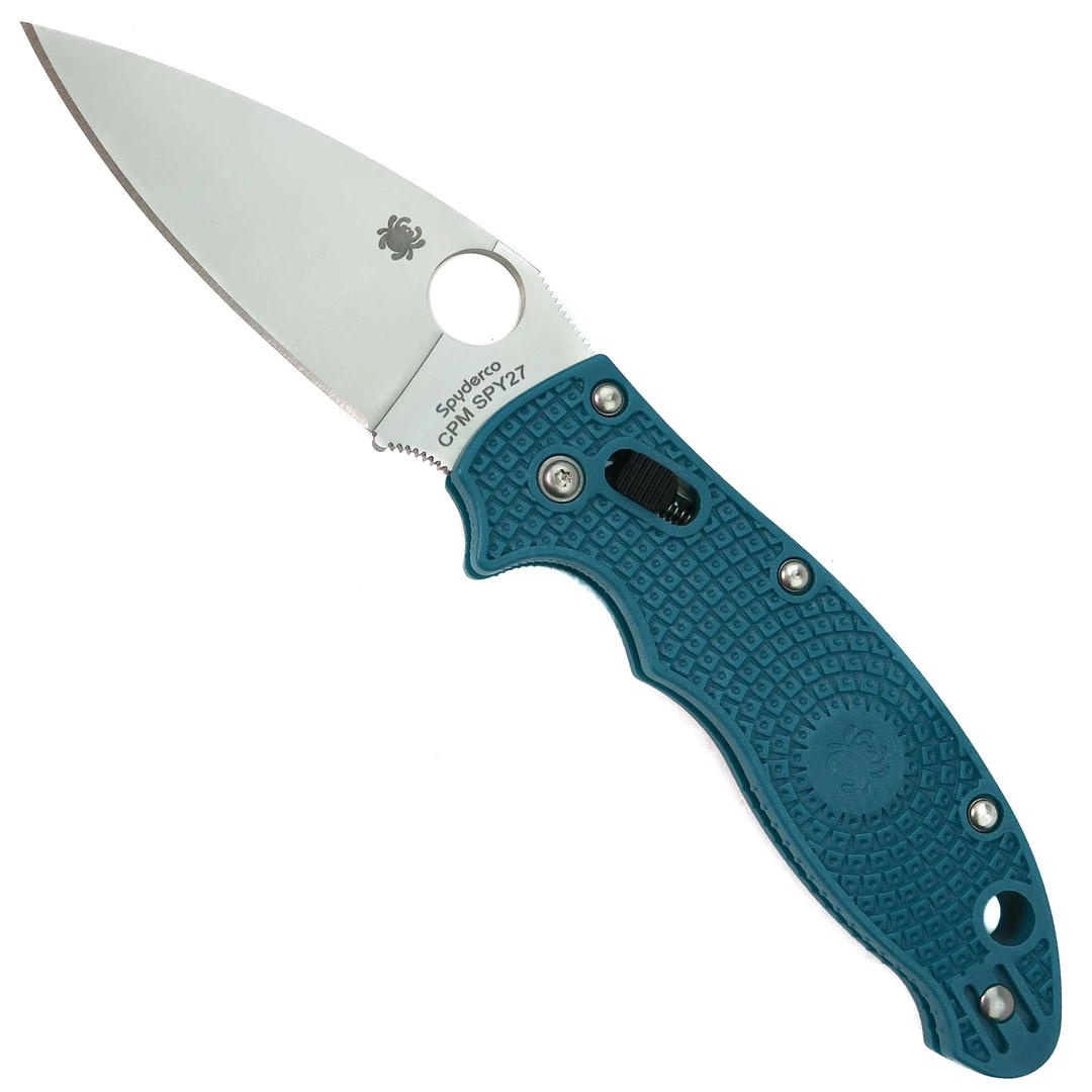 Spyderco Cobalt Blue Manix 2 Lightweight Folder Knife, CPM-SPY27 Blade 3 Spyderco Cobalt Blue Manix 2 Lightweight Folder Knife, CPM-SPY27 Blade