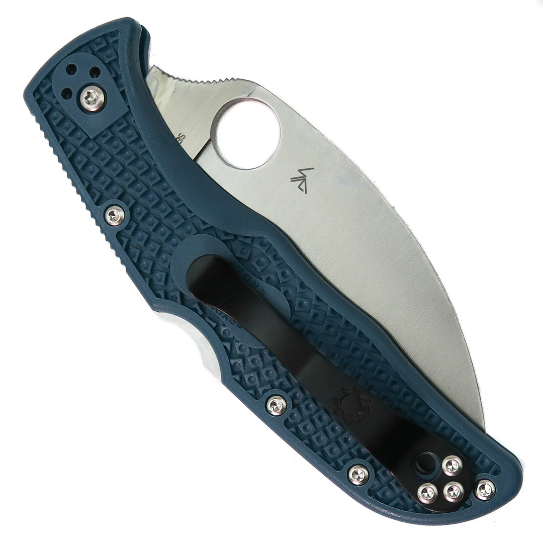 Spyderco Blue Endela Lightweight Folder Knife, Satin K390 Wharncliffe Blade 4 Spyderco Blue Endela Lightweight Folder Knife, Satin K390 Wharncliffe Blade - Image 2