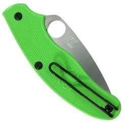 Spyderco UK Salt Slip Joint Green FRN Pen Knife -Zero Tolerance Shop c94pgra 2 07822.1658250380