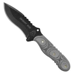 TOPS Knives TOPS Desert Son Fixed Blade Knife, Black Blade