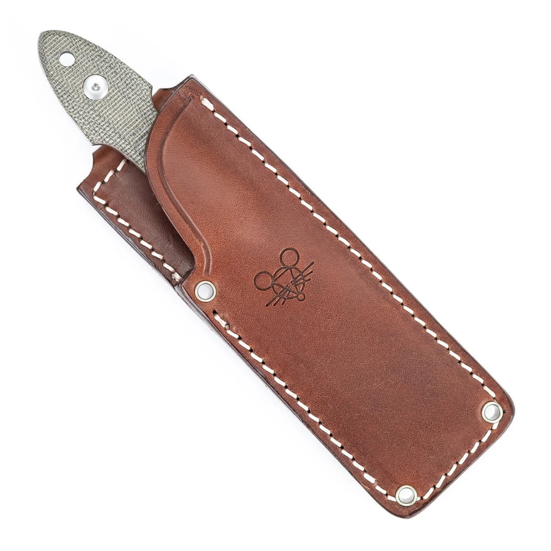 GiantMouse ACE GMF3 Green Canvas Micarta Fixed Knife 4 GiantMouse ACE GMF3 Green Canvas Micarta Fixed Knife - Image 2