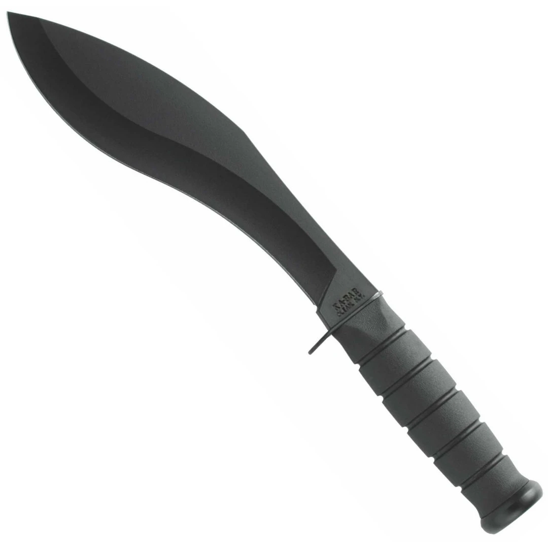 KA-BAR Combat Kukri Fixed Blade, Black 1095 Blade 3 KA-BAR Combat Kukri Fixed Blade, Black 1095 Blade