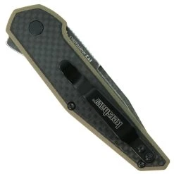 Kershaw 1160TANBW Tan Fraxion G-10/Carbon Fiber Flipper Knife, BlackWash Blade 5 Kershaw 1160TANBW Tan Fraxion G-10/Carbon Fiber Flipper Knife, BlackWash Blade -Zero Tolerance Shop ks1160tanbwa 2 22040.1655745159