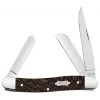 Case Black Sycamore Wood Smooth Medium Stockman Knife