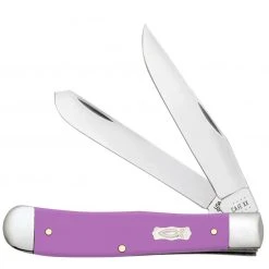 Case Lilac Synthetic Smooth Trapper Knife