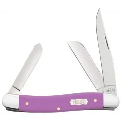 Case Lilac Synthetic Smooth Medium Stockman Knife