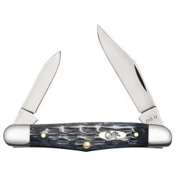 Case Pocket Worn Gray Bone Crandall Jig Half Whittler Knife