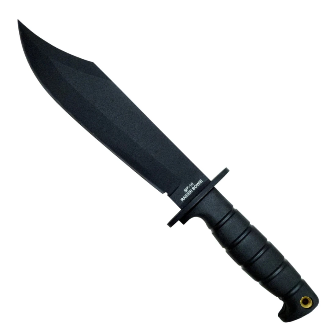 Ontario Knife Company Ontario SP-10 Black Fixed Blade Raider Bowie Knife 3 Ontario Knife Company Ontario SP-10 Black Fixed Blade Raider Bowie Knife