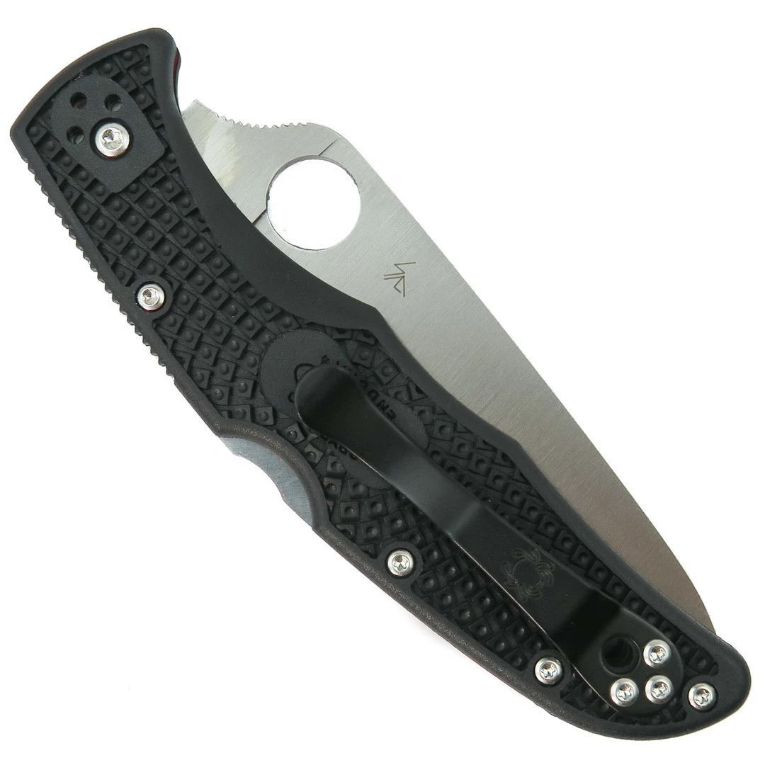 Spyderco Endura 4 Thin Red Line Black FRN Folding Knife 4 Spyderco Endura 4 Thin Red Line Black FRN Folding Knife - Image 2