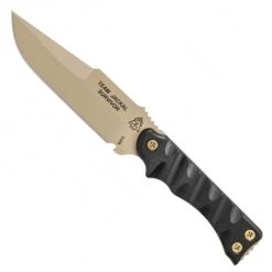TOPS Knives TOPS Team Jackal 5 Survivor Fixed Blade Knife, Coyote Tan Blade