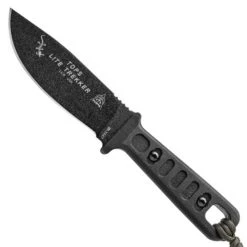 TOPS Knives TOPS Lite Trekker Fixed Blade Knife, Black Blade