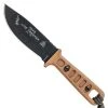 TOPS Knives TOPS Tan Lite Trekker Fixed Blade Knife, Black Blade -Zero Tolerance Shop tops lite trekkers8 18364.1553635950